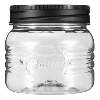 Банка д/сыпучих продуктов круг с эмбоссингом Original 0,6л /БП/