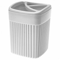 Стакан для зубных щеток Velvet 0,65л серый /БП/ Стакан для зубных щеток Velvet 0,65л серый /БП/