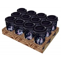 Стакан с крышкой 0,55л с декором синий /пх/ знаки зодиака Стакан с крышкой 0,55л с декором синий /пх/ знаки зодиака