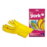 Перчатки резиновые р. L /York/