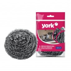 Губка для посуды метал мега спиральная /York/