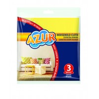 Салфетка хозяйственная 35*30см 3шт Домашняя /Azur/