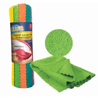 Салфетка хозяйственная микрофибра 30*30см 5шт /Azur/ Салфетка хозяйственная микрофибра 30*30см 5шт /Azur/