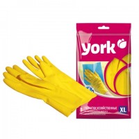 Перчатки резиновые р. XL /York/