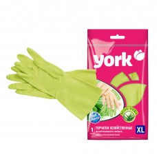 Перчатки резиновые Алоэ р. XL /York/