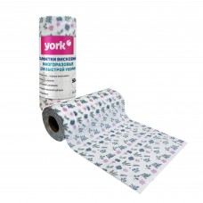 Салфетка хозяйственная в рулоне 25*30см 50шт Узор /York/